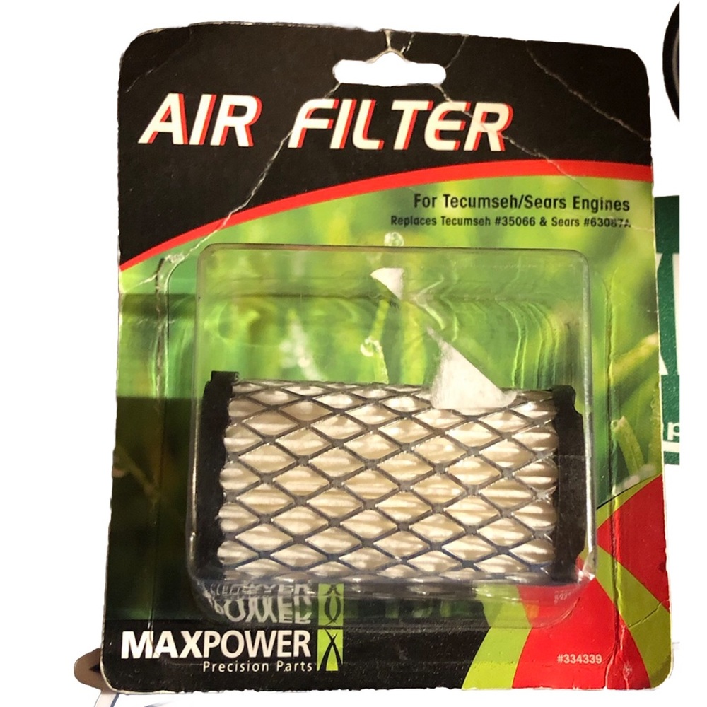 MaxPower Precision Parts Air Filter Tecumseh #35066 & Sears #63087A New Oldstock